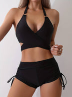 Alice Bikini for Women – Sporty 2-Piece Swimsuit with Boy Shorts & Adjustable Sides