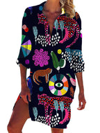 Ophelia Beach Tunic for Women – Flowy Summer Dress for Vacation & Leisure