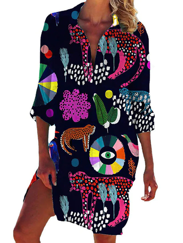 Ophelia Beach Tunic for Women – Flowy Summer Dress for Vacation & Leisure