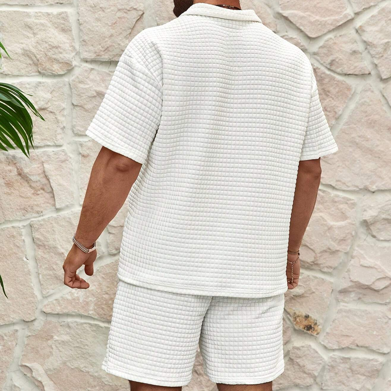 Silas Luxury Set for Men – Breathable Cotton Polo and Matching Shorts, Summer Comfort