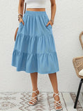 Zia Floral Skirt for Women – A-Line Cut with Pockets, Light for Spring & Summer