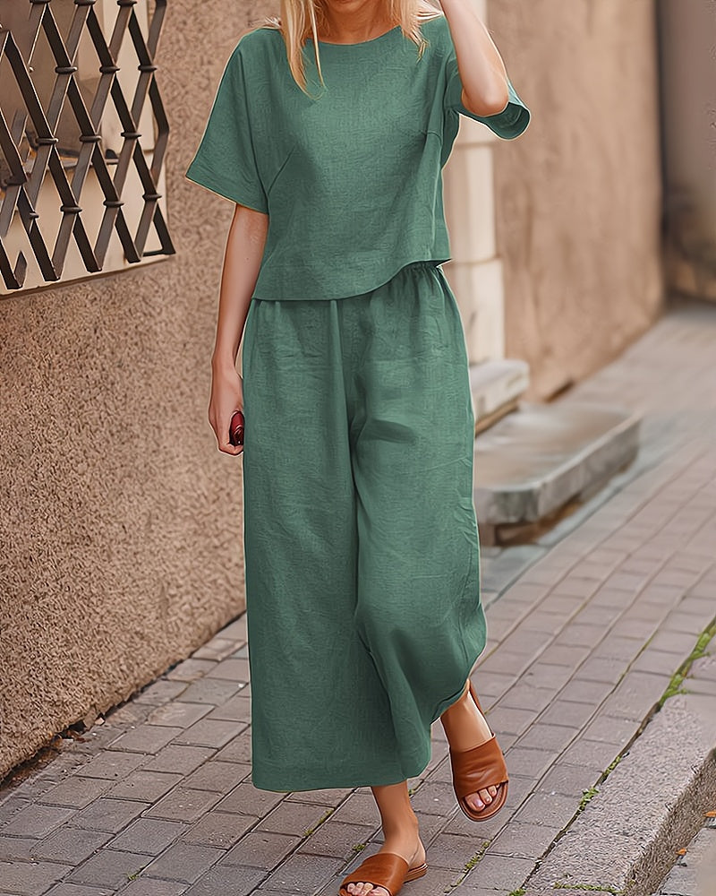 Fiore Summer Set for Women – Light and Elegant 2-Piece Set for Casual Summer
