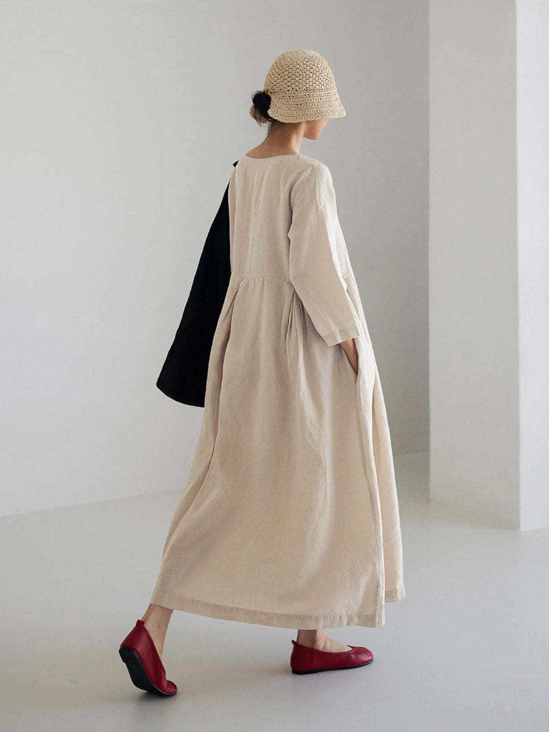 Cielo Long Dress for Women – Light Linen, Natural Comfort & Elegant Minimalist Style