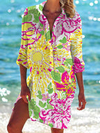 Ophelia Beach Tunic for Women – Flowy Summer Dress for Vacation & Leisure