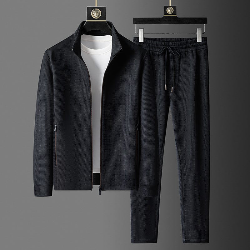 Reynold Elegant Tracksuit for Men – Premium Zip-Up Set with Fitted Pants & Breathable Fabric