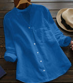 Aloyse Shirt for Women – Comfort in Breathable Linen-Cotton & Relaxed Loose Cut