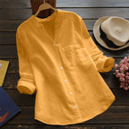 Aloyse Shirt for Women – Comfort in Breathable Linen-Cotton & Relaxed Loose Cut