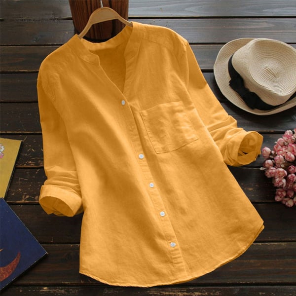 Aloyse Shirt for Women – Comfort in Breathable Linen-Cotton & Relaxed Loose Cut