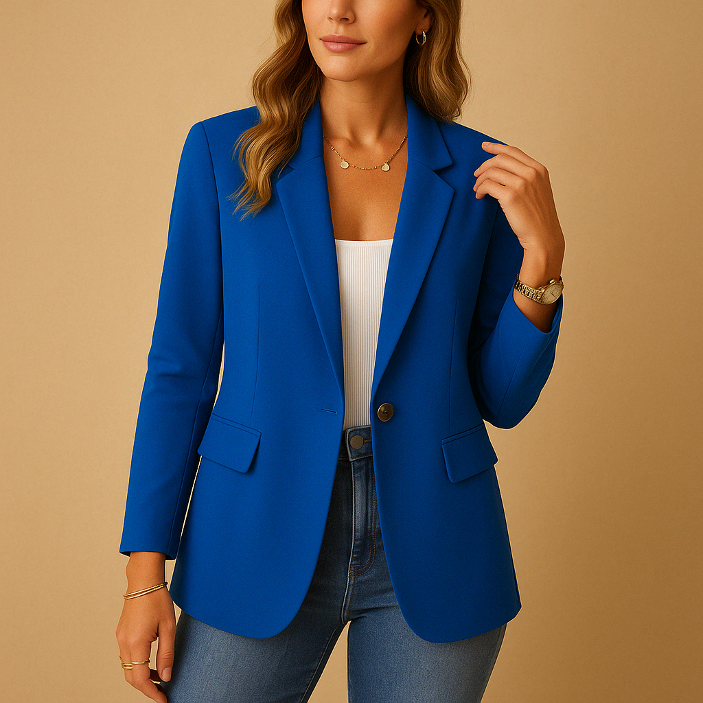 Kelly Fitted Blazer for Women – Elegant Jacket with Stretch Fabric & Structured Cut for a Chic Look