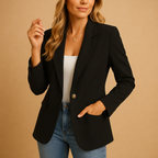 Kelly Fitted Blazer for Women – Elegant Jacket with Stretch Fabric & Structured Cut for a Chic Look
