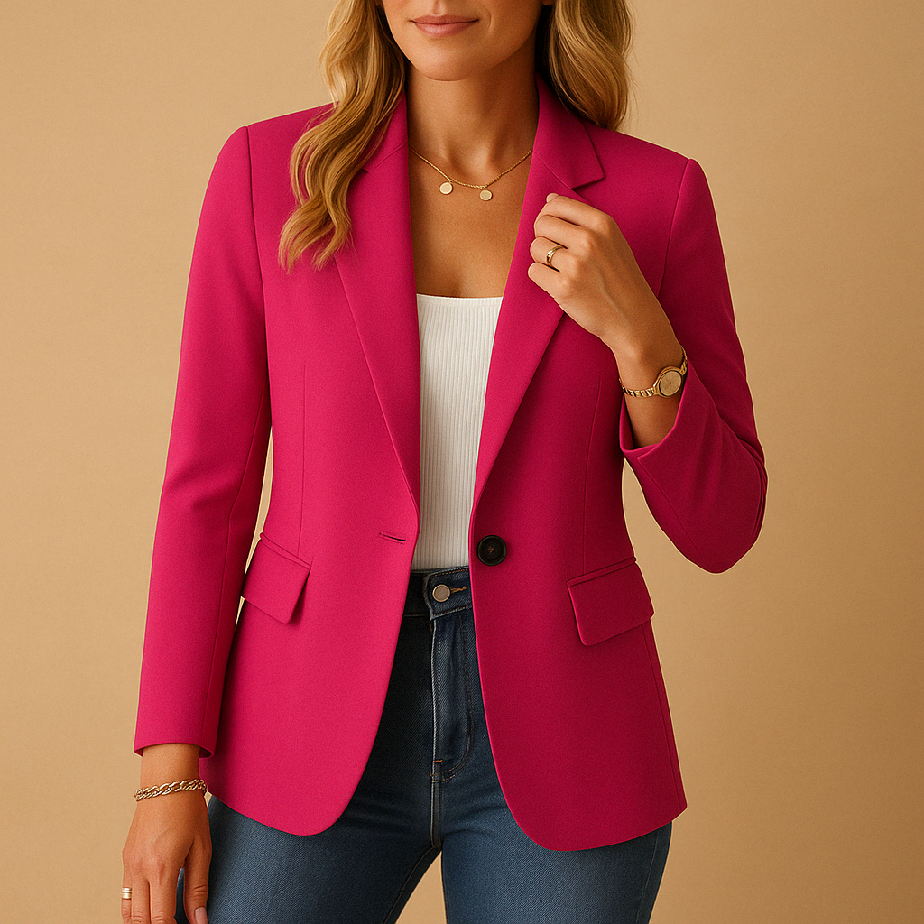 Kelly Fitted Blazer for Women – Elegant Jacket with Stretch Fabric & Structured Cut for a Chic Look