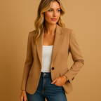 Kelly Fitted Blazer for Women – Elegant Jacket with Stretch Fabric & Structured Cut for a Chic Look