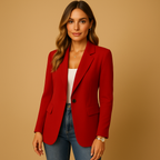 Kelly Fitted Blazer for Women – Elegant Jacket with Stretch Fabric & Structured Cut for a Chic Look