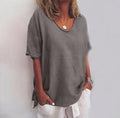 Ana Classic Blouse for Women – Loose-Cut Blouse with Short Sleeves for a Casual Look