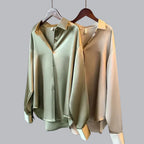 Isabelle Velvet Blouse for Women – Luxurious Fitted Blouse with Elegant Cut for Chic and Casual Looks