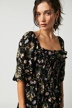 Quinn Midi Dress for Women – Floral Cotton Dress with Romantic Boho Style & Flattering Cut