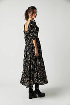 Quinn Midi Dress for Women – Floral Cotton Dress with Romantic Boho Style & Flattering Cut