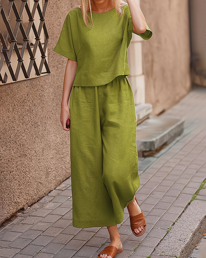 Fiore Summer Set for Women – Light and Elegant 2-Piece Set for Casual Summer