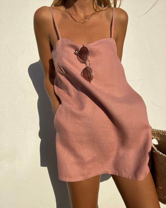 Liviana Elegant Slip Dress – Long Dress for Women in Flowy Satin with Thin Straps