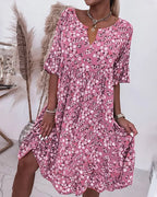 Selina Summer Dress for Women – Elegant Floral Dress with Airy Cut & Romantic Design