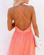 Amelia Elegant Long Dress for Women – Chic Maxi Dress with Flowy Cut and Refined Details