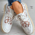Stephanie Shoes for Women – Comfortable Loafers with Floral Embroidery & Sturdy Sole