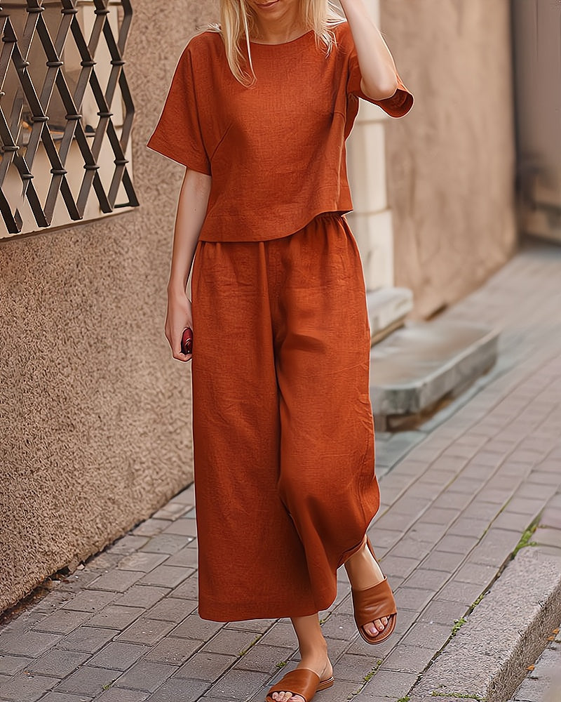 Fiore Summer Set for Women – Light and Elegant 2-Piece Set for Casual Summer