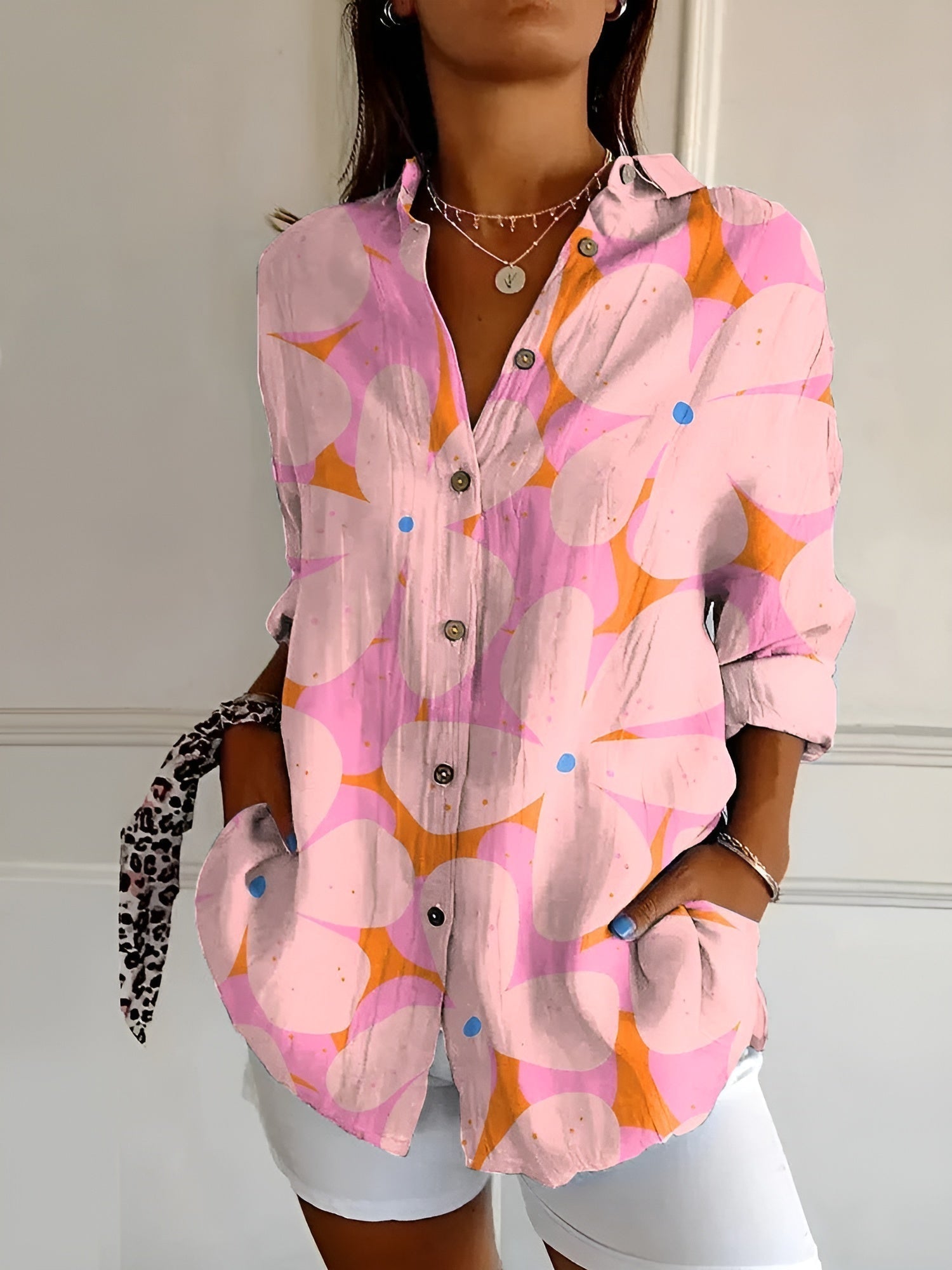 Haven Chic Blouse for Women – Elegant Long-Sleeve Blouse for Everyday or Office Wear