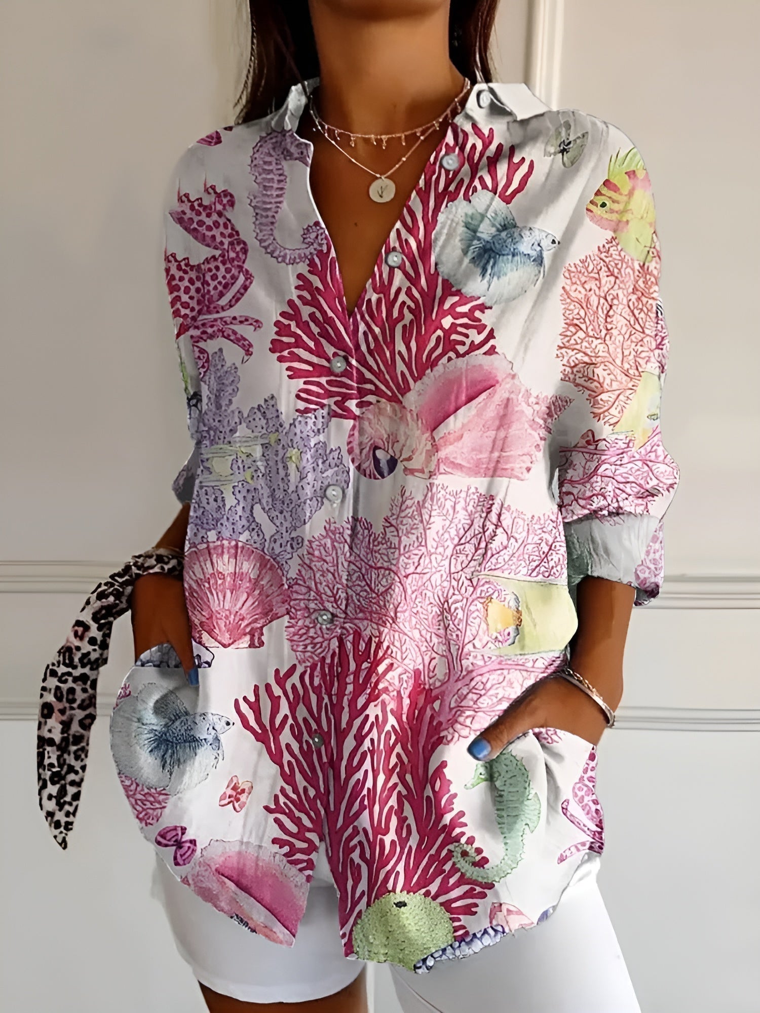 Haven Chic Blouse for Women – Elegant Long-Sleeve Blouse for Everyday or Office Wear